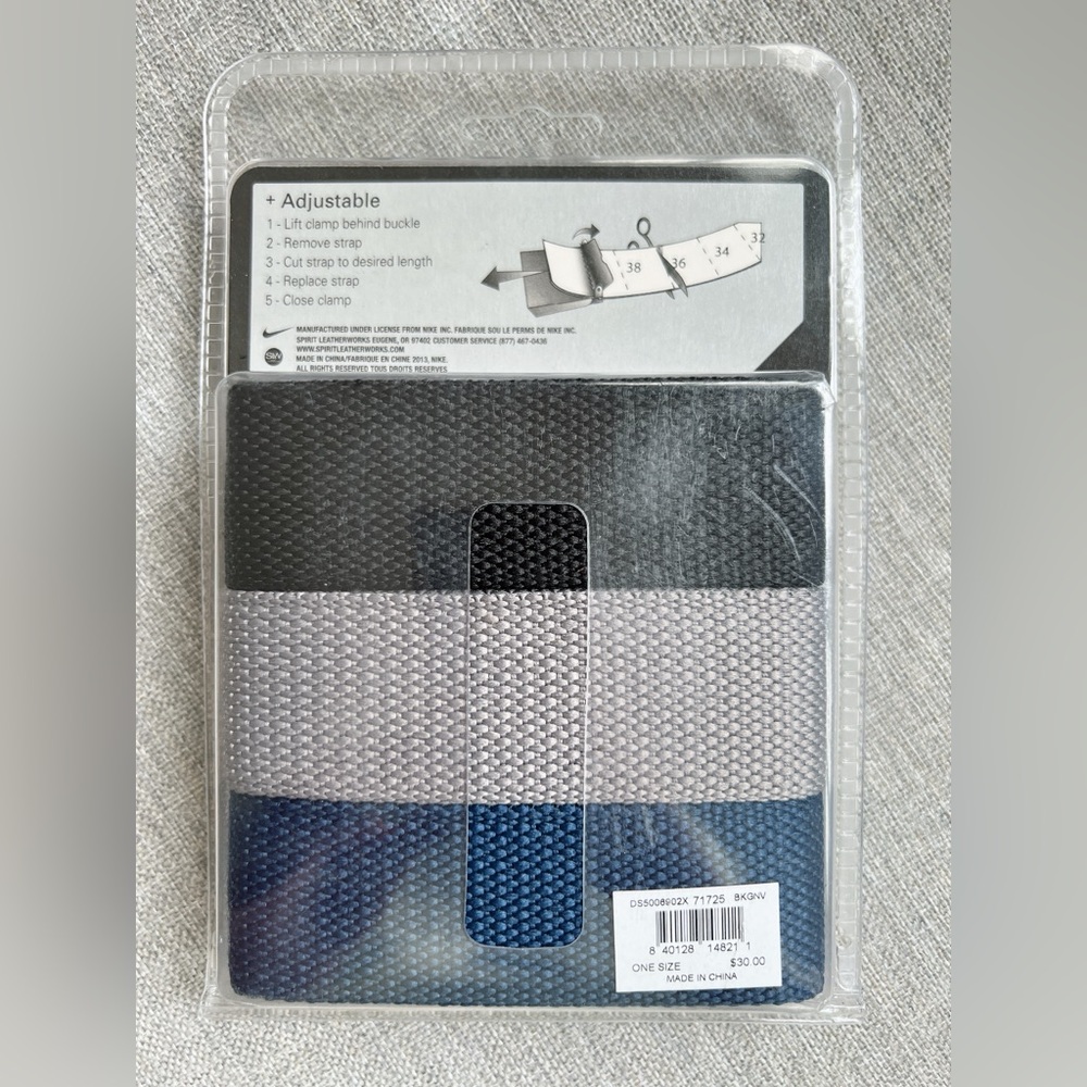 Men's Nike 3 Pack 38 mm Webbed Belts - Picture 4 of 6